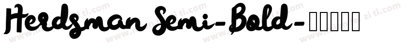 Herdsman Semi-Bold字体转换
